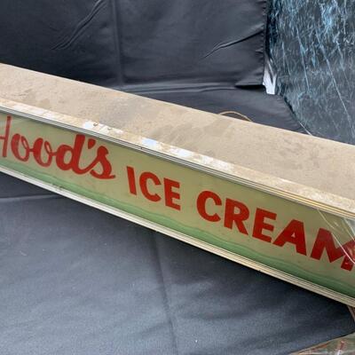 Hoods ice cream sign