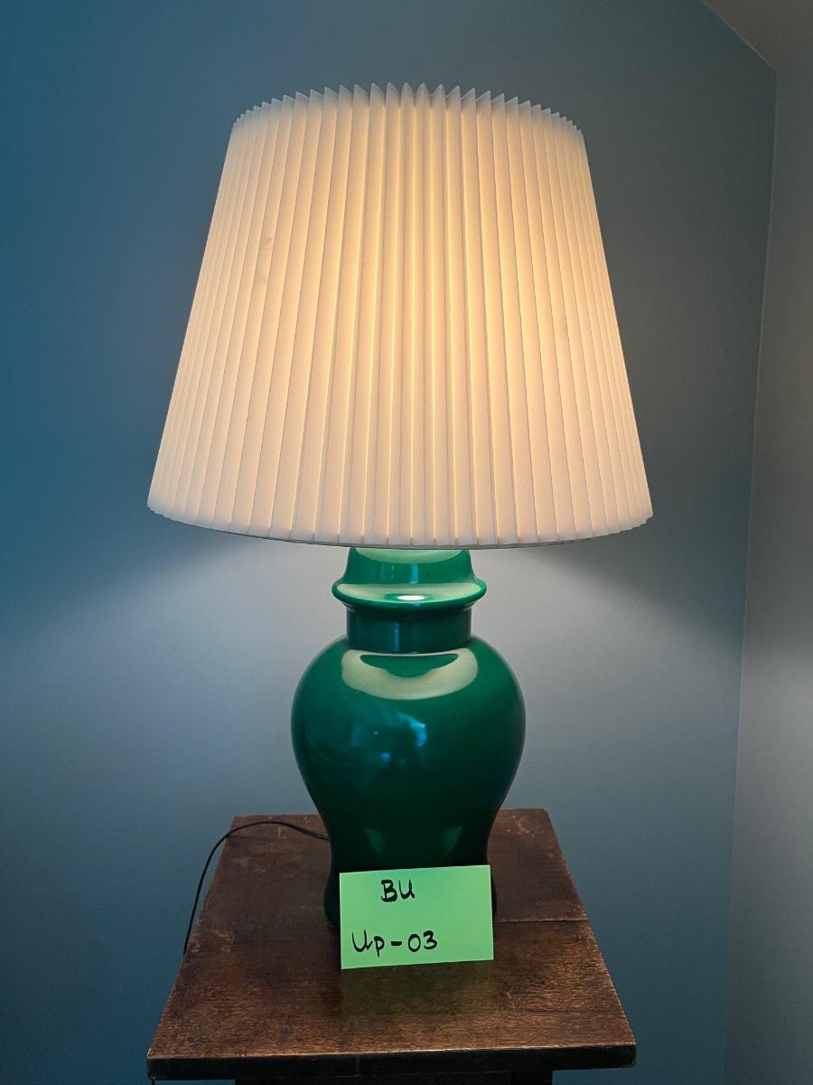 Green table lamp