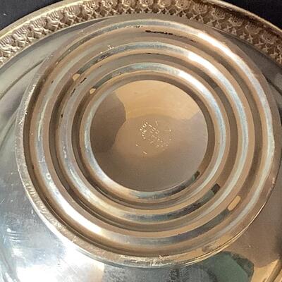 Lot 1053. Lot of Sterling Silver- Butter Dish ( glass insert ) , Pedestal Candy Dishes