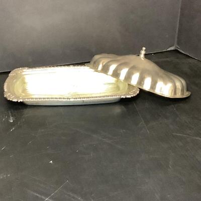 Lot 1053. Lot of Sterling Silver- Butter Dish ( glass insert ) , Pedestal Candy Dishes