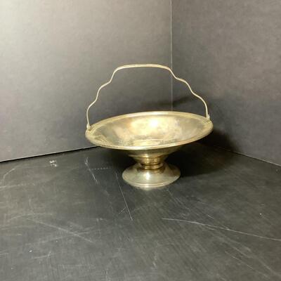 Lot 1053. Lot of Sterling Silver- Butter Dish ( glass insert ) , Pedestal Candy Dishes