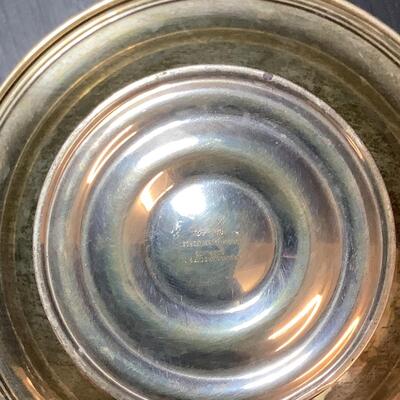 Lot 1053. Lot of Sterling Silver- Butter Dish ( glass insert ) , Pedestal Candy Dishes