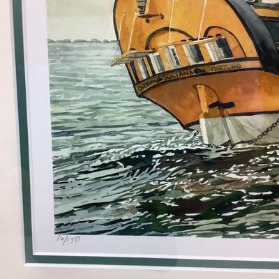 1010 Marc Castelli 2011 Circles/Sultana 10th Anniversary Gilcee Print - Signed & Numbered 16/150