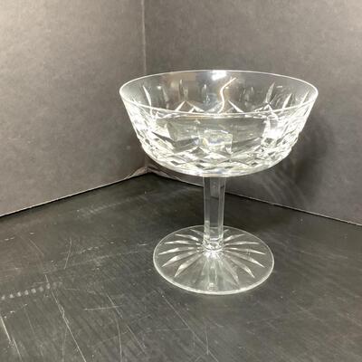 Lot 1055. Waterford Crystal Pedestal Champagne Glasses  ( 7 )