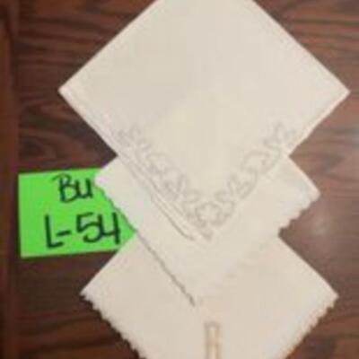 Embroidered monogram Napkins