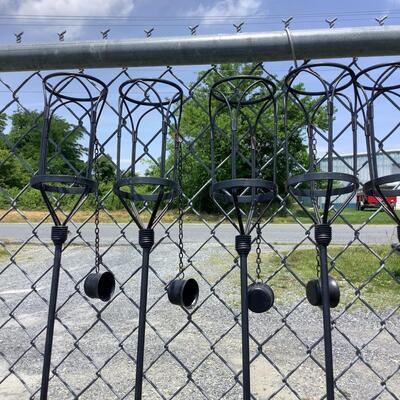 1013 Wrought Iron Tiki Torches