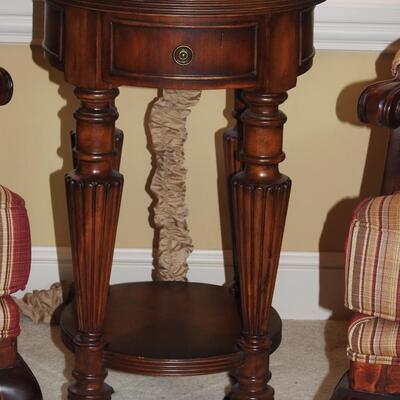 Elegant Set of Bassett Chairs, Hooker Lamp Table
