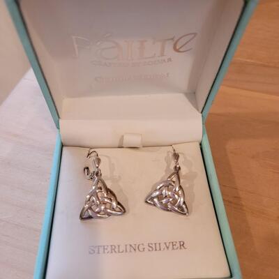Sterling Silver Celtic knot earrings