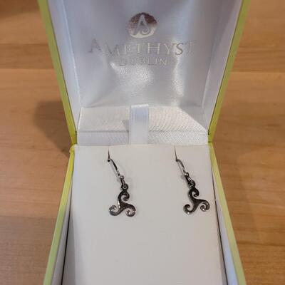 Sterling Silver Amethyst Designs Earrings