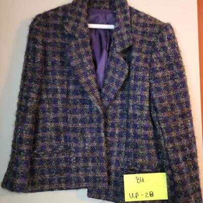Purple over coat