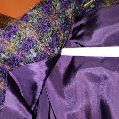 Purple over coat