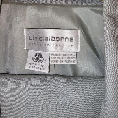 Gray pant suit