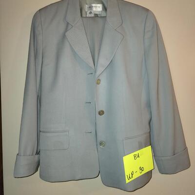 Gray pant suit