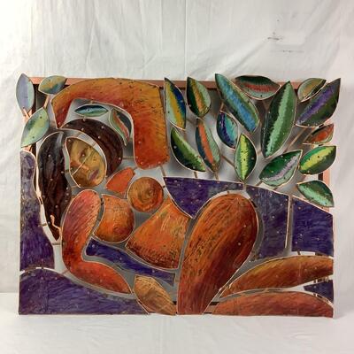 1017  Copper Wall Sculpture by Linda Leviton