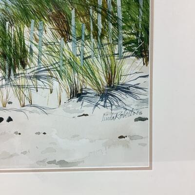 1018 Linda Roberts Original Watercolor of Beach