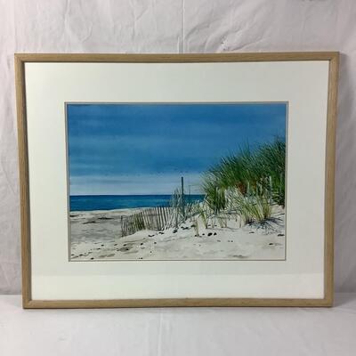 1018 Linda Roberts Original Watercolor of Beach