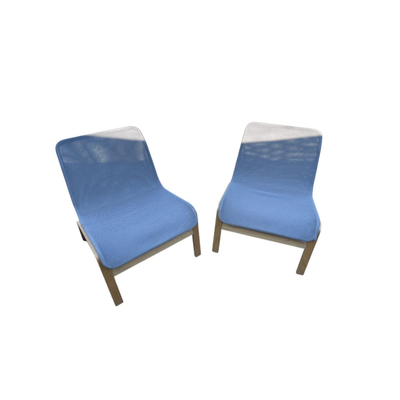 1085 Pair of IKEA Nolmyra Chairs Birch Veneer