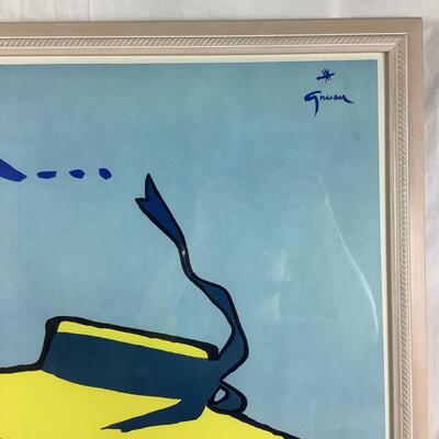 1021 Rene Gruau "Relax" Vintage French Travel Poster