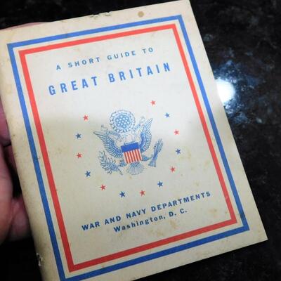 WWII Soldier Guide to Great Britian Military Guide Book Militaria WW2