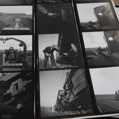 WWII Press Photo Proof Sheets w/Letter Baldwin Locomotive Tank Production Home Front Military