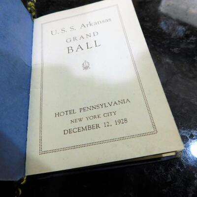 1928 USS Arkansas Grand Ball Hotel Pennsylvania New York City Navy