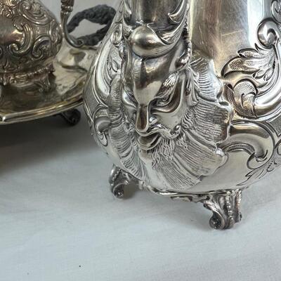 1091 Vintage Silverplate Reproduction of Old Sheffield Tea Set