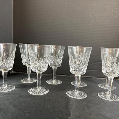 1100 Set of 8 Waterford Lismore Red Wine Goblets