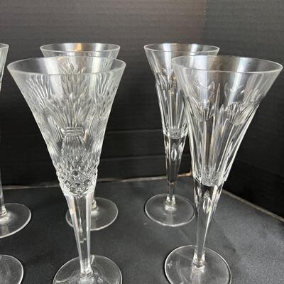 1102 Set of 10 Waterford Millennium Champagne Flutes