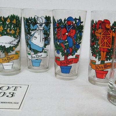 Partial Set of 12 Days of Christmas Tumblers