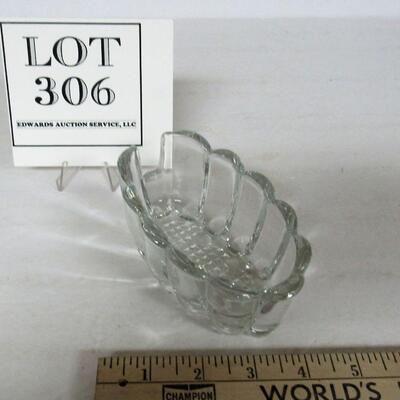 Vintage Pressed Glass Spoon Holder