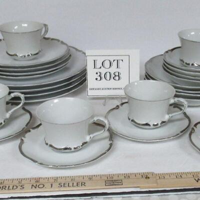 Beautiful Starlight Fine China Service for 4, Set #2