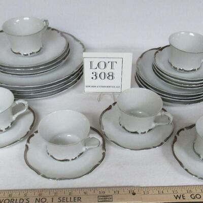 Beautiful Starlight Fine China Service for 4, Set #2