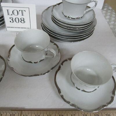 Beautiful Starlight Fine China Service for 4, Set #2