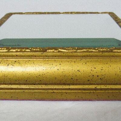 Pretty Square Beveled Platform Mirror, Small