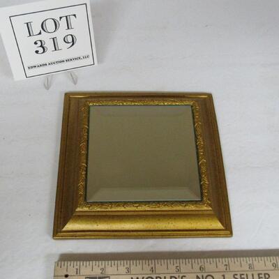 Pretty Square Beveled Platform Mirror, Small