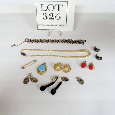Lot of Vintage Jewelry, Faux Pearls, Bracelet, Lewis Segal Car Earrings, More