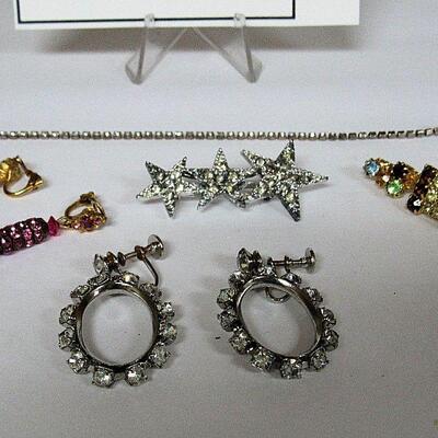 Lot of Rhinestone Jewelry