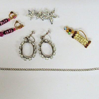 Lot of Rhinestone Jewelry