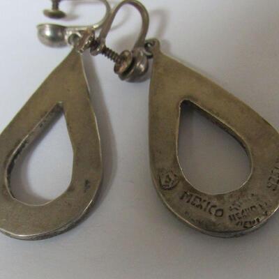 Vintage Mexico Sterling Silver Earrings