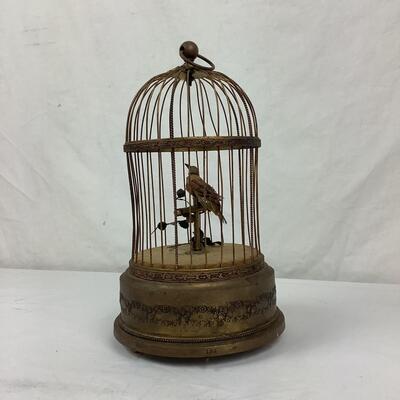 Lot 1105  Antique French Automation Singing Bird in a Cage