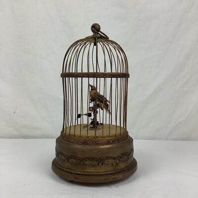 Lot 1105  Antique French Automation Singing Bird in a Cage