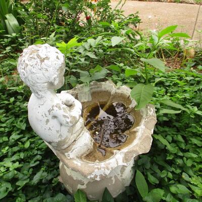 Bird Bath & Flower Pot