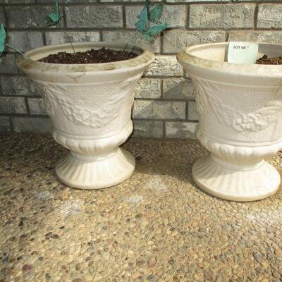 Two Large Stone Planters