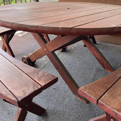 #14 Wooden Picnic Table