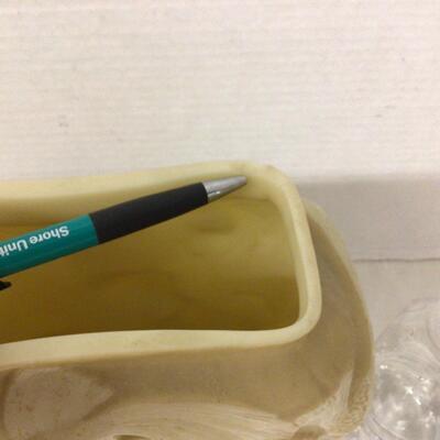 1112 Vintage Consolidated Glass Koi Fish Vase