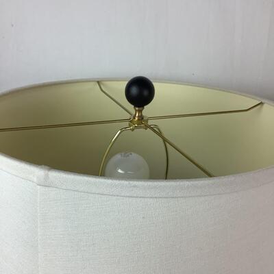 1025 Ethan Allen Kenzie Black Cage Table Lamps