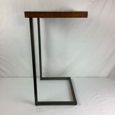 1028 Square Wood Top w/ Metal Leg C Table