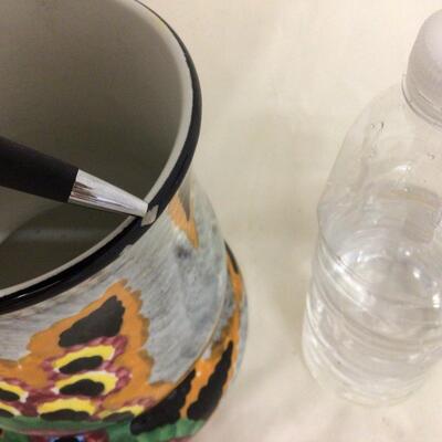 1127 Vintage German Handpainted Schramberg SMF Vase