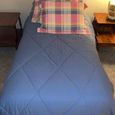Twin Bed & Bedding #1