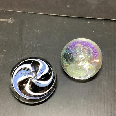 Lot 1121. Beautiful Hand Blown Glass Paperweights